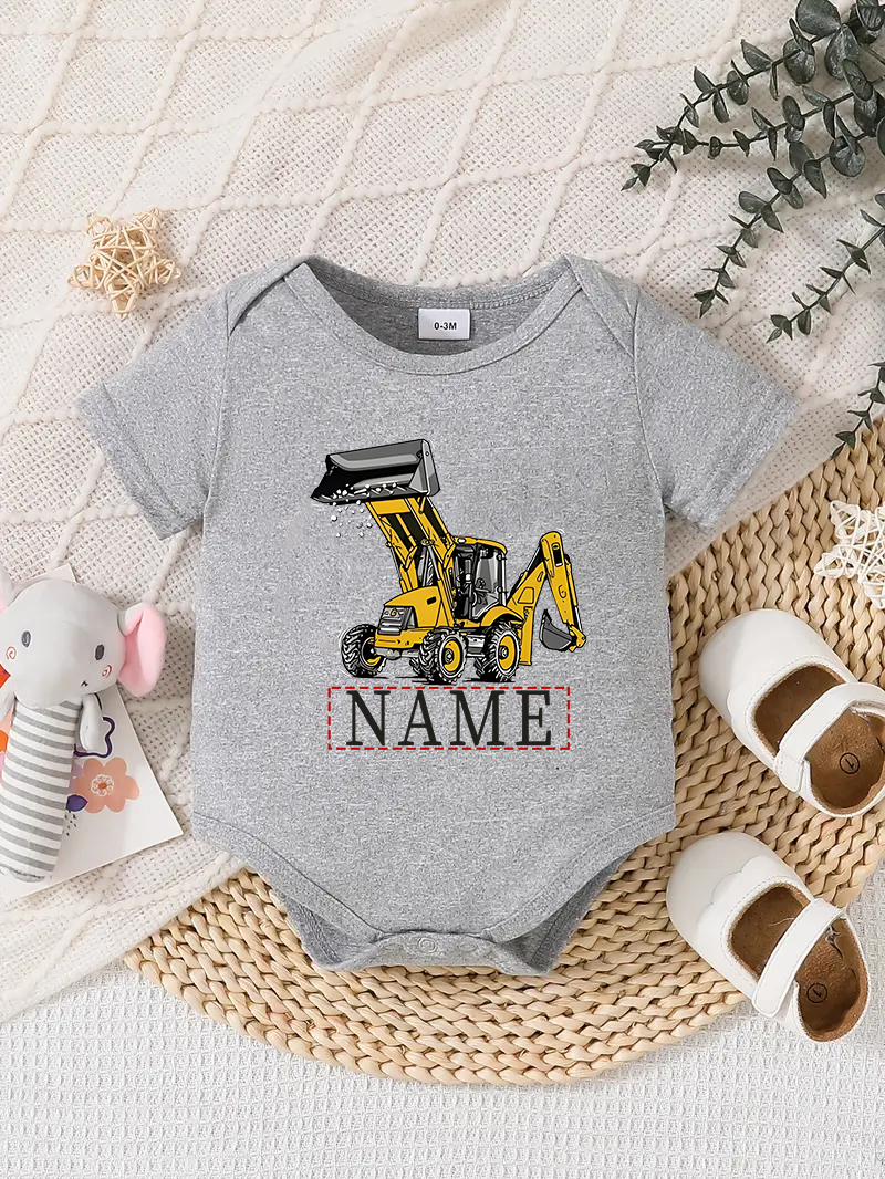 Traje Mameluco Bebé Diseño Personalizado Recién Nacido Conjunto Regalos Cumpleaños Gris - Imagen 33 de 57