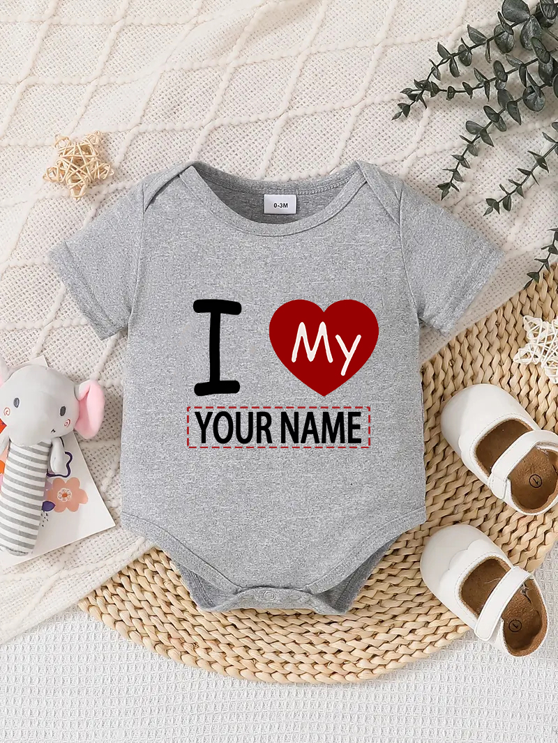 Traje Mameluco Bebé Diseño Personalizado Recién Nacido Conjunto Regalos Cumpleaños Gris - Imagen 39 de 57