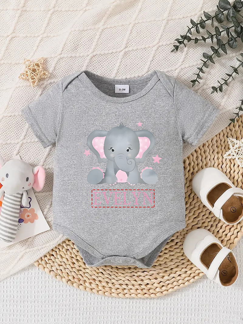 Traje Mameluco Bebé Diseño Personalizado Recién Nacido Conjunto Regalos Cumpleaños Gris - Imagen 44 de 57