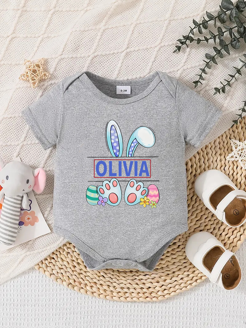 Traje Mameluco Bebé Diseño Personalizado Recién Nacido Conjunto Regalos Cumpleaños Gris - Imagen 55 de 57