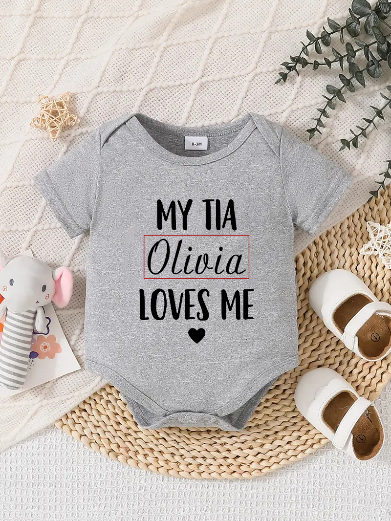 Traje Mameluco Bebé Diseño Personalizado Recién Nacido Conjunto Regalos Cumpleaños Gris - Imagen 56 de 57