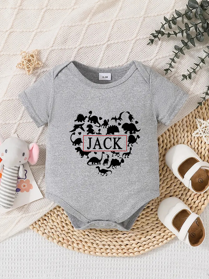Traje Mameluco Bebé Diseño Personalizado Recién Nacido Conjunto Regalos Cumpleaños Gris - Imagen 57 de 57