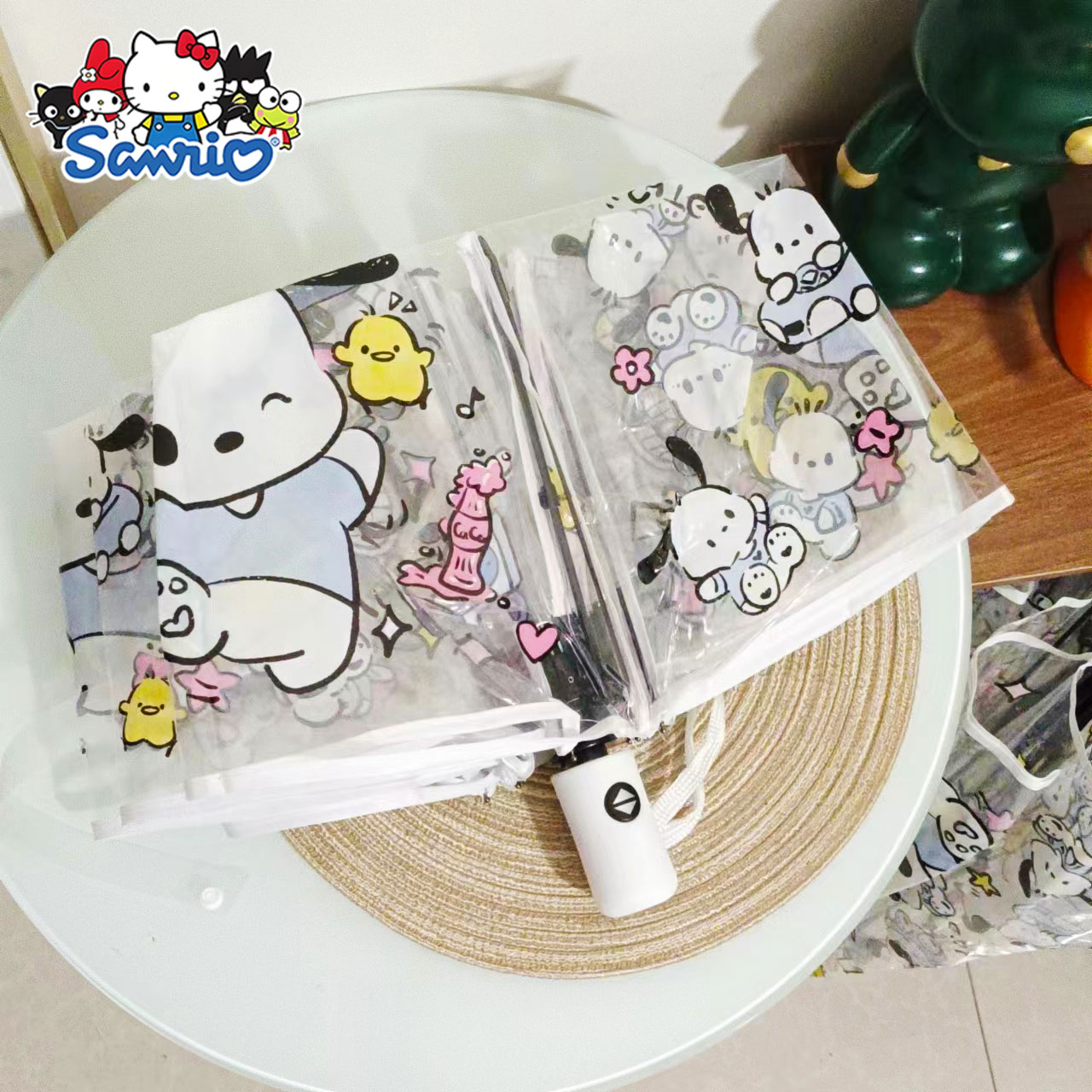 Transparent umbrella Automatic cartoon folding umbrella Cute children's umbrella - Picture 9 of 9