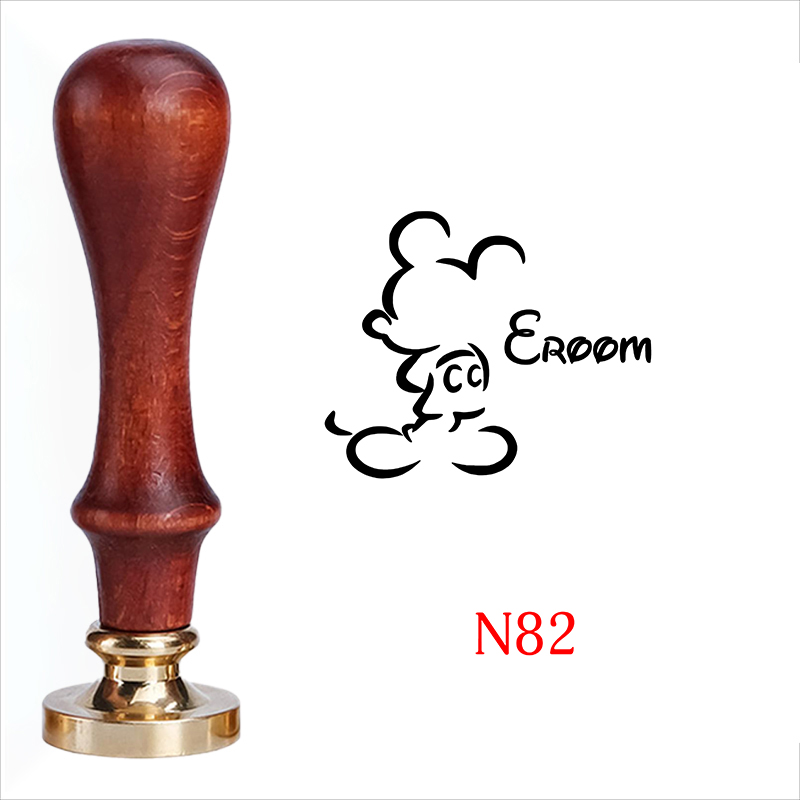 Personalized Custom Wax Seal Stamp with Wooden Handle Your Logo Design N64-N83 - Picture 24 of 25