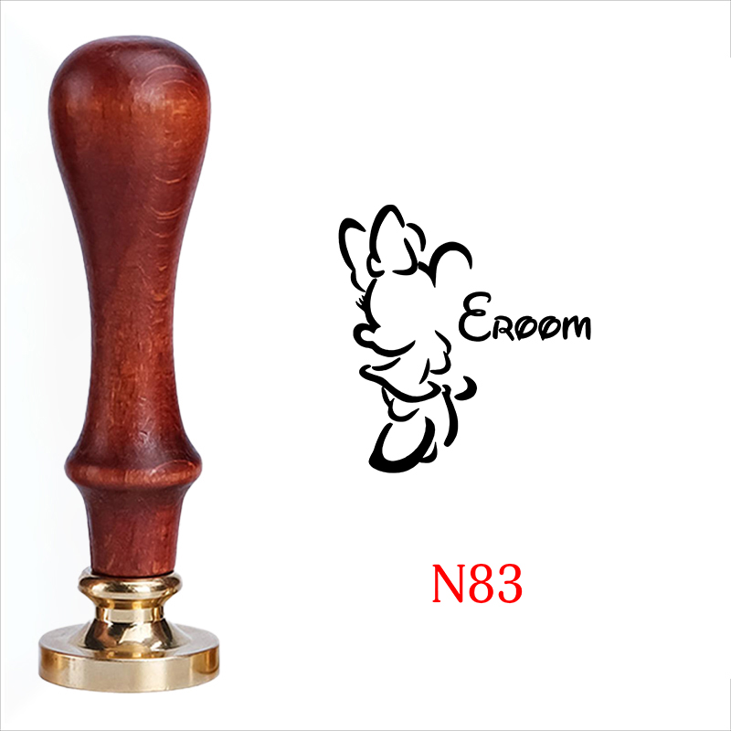 Personalized Custom Wax Seal Stamp with Wooden Handle Your Logo Design N64-N83 - Picture 25 of 25