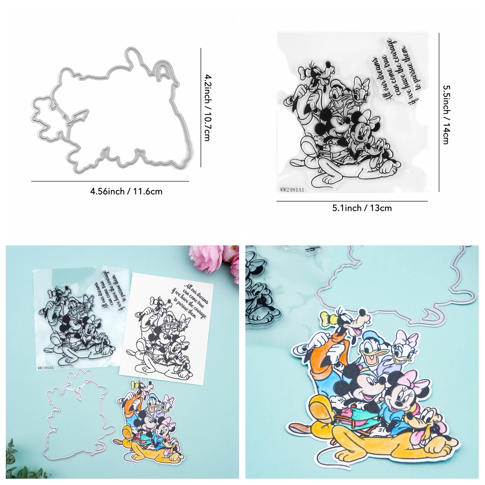 Carino cartone animato metallo fustelle da taglio set di timbri per fai da te scrapbooking creazione di carte artigianali - Foto 16 di 24