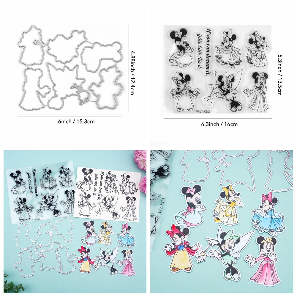 Carino cartone animato metallo fustelle da taglio set di timbri per fai da te scrapbooking creazione di carte artigianali - Foto 17 di 24