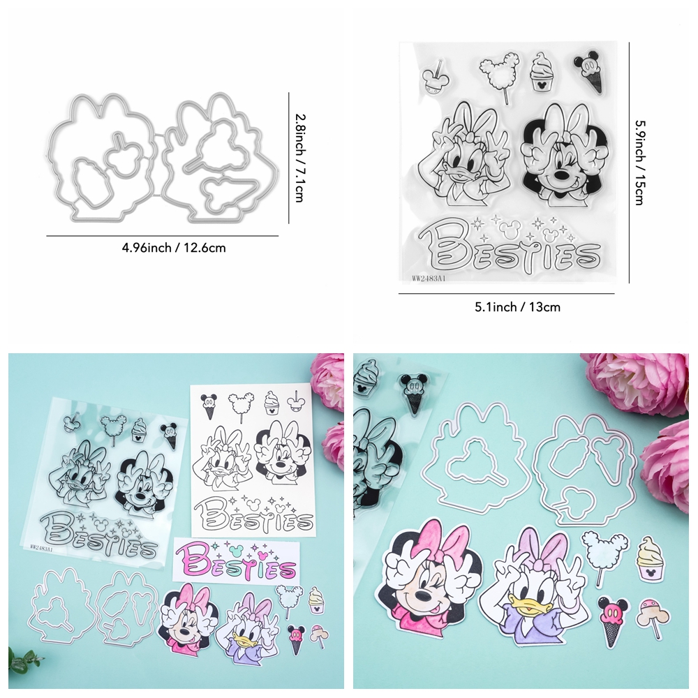 Carino cartone animato metallo fustelle da taglio set di timbri per fai da te scrapbooking creazione di carte artigianali - Foto 18 di 24