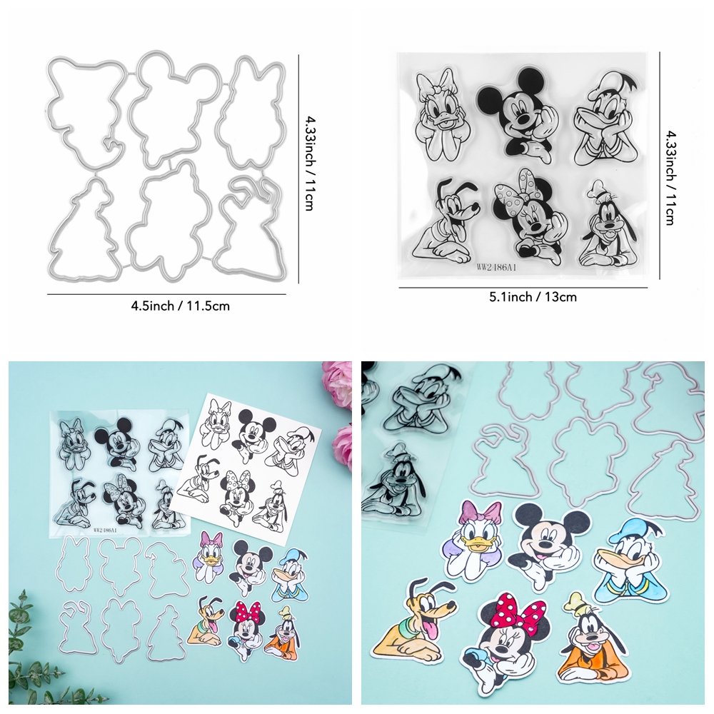 Carino cartone animato metallo fustelle da taglio set di timbri per fai da te scrapbooking creazione di carte artigianali - Foto 21 di 24