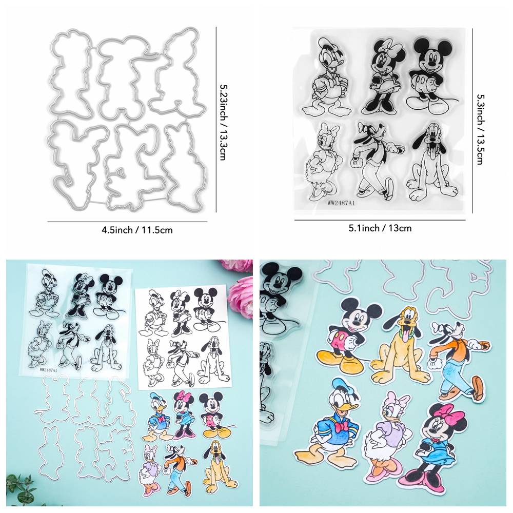 Carino cartone animato metallo fustelle da taglio set di timbri per fai da te scrapbooking creazione di carte artigianali - Foto 22 di 24