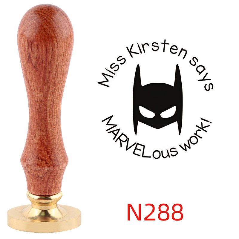 Personalized Custom Wax Seal Stamp with Wooden Handle Your Logo Design N278-N290 - Picture 14 of 16