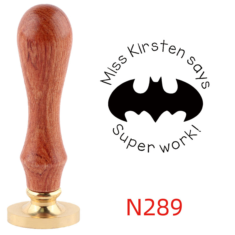 Personalized Custom Wax Seal Stamp with Wooden Handle Your Logo Design N278-N290 - Picture 15 of 16