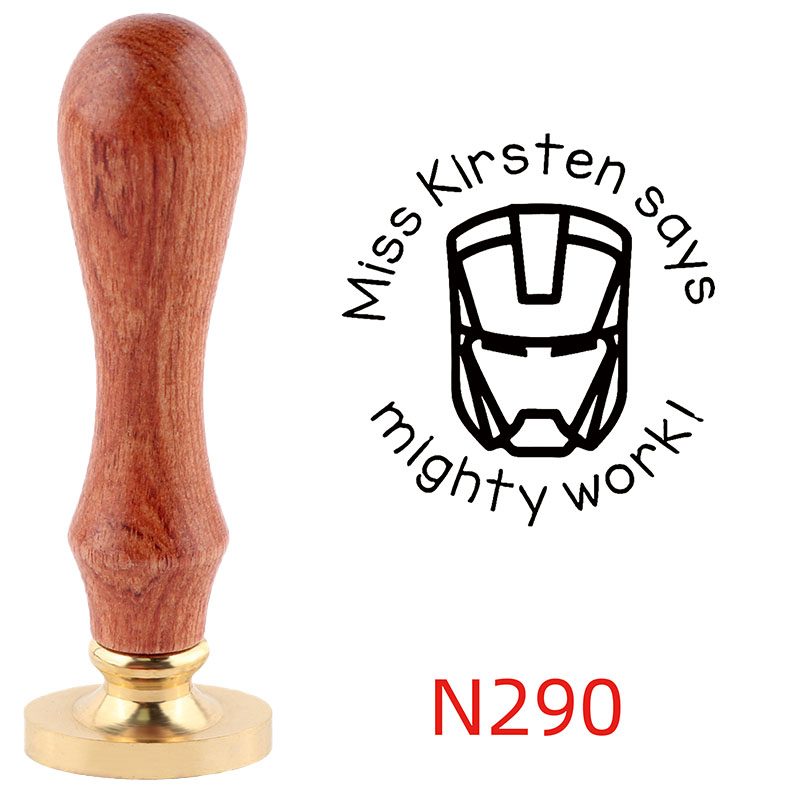 Personalized Custom Wax Seal Stamp with Wooden Handle Your Logo Design N278-N290 - Picture 16 of 16