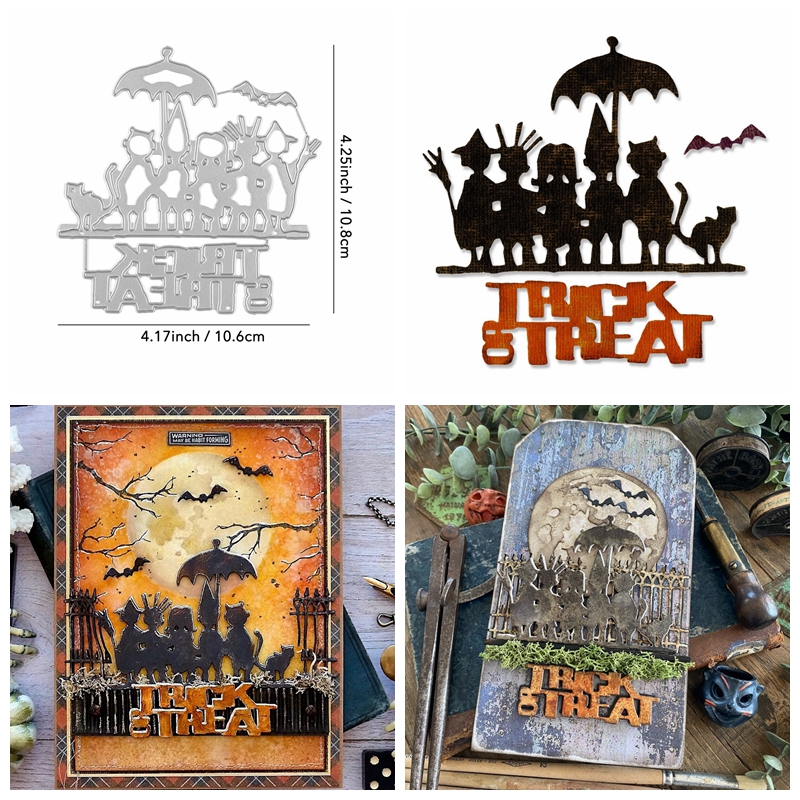 Halloween Pumnkin alfabeto metallo fustelle da taglio stencil fai da te scrapbooking artigianato - Foto 14 di 18