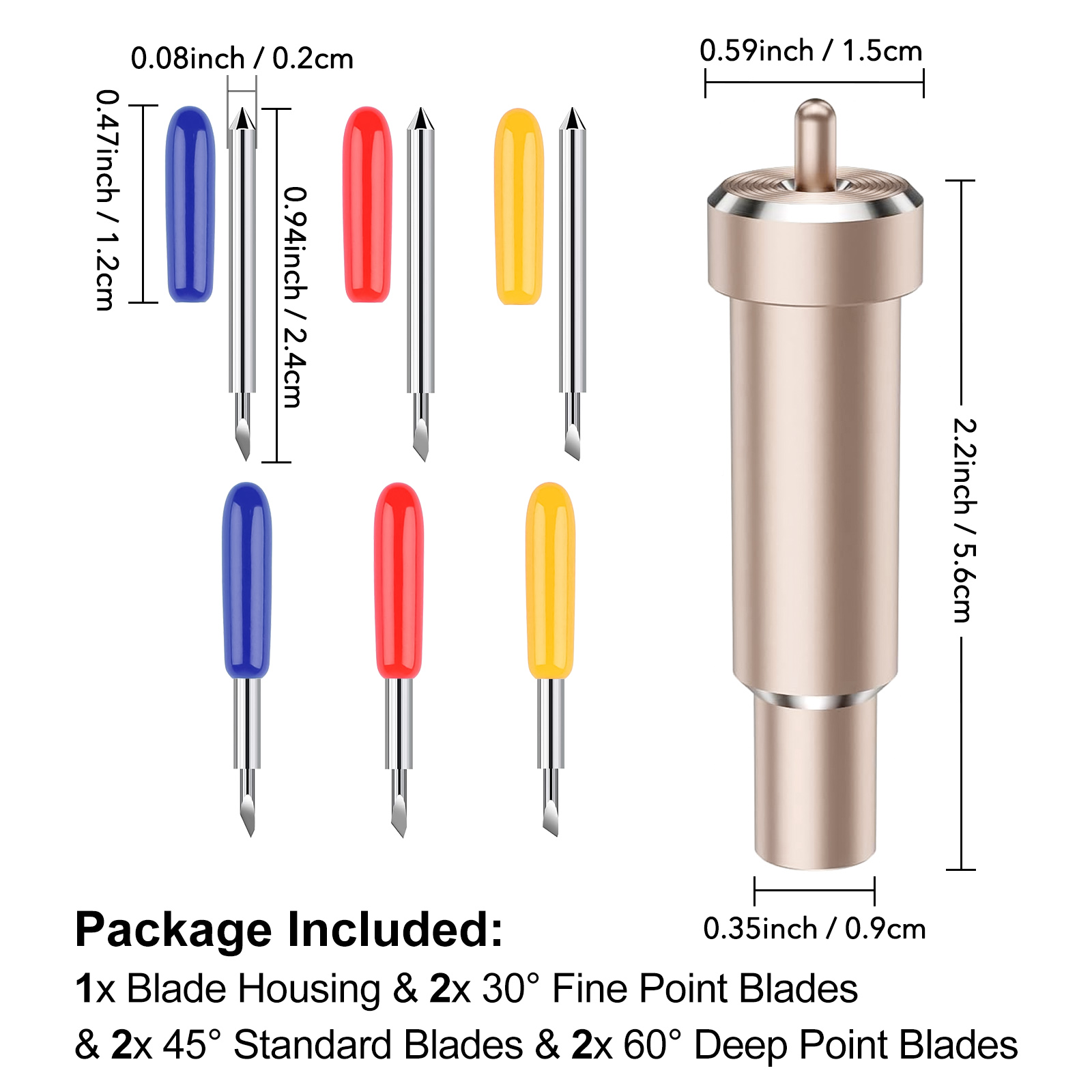 Metal Cut Blades Housing Replaceable Deep-Point Blade Fine-Point Blade Diy Craft