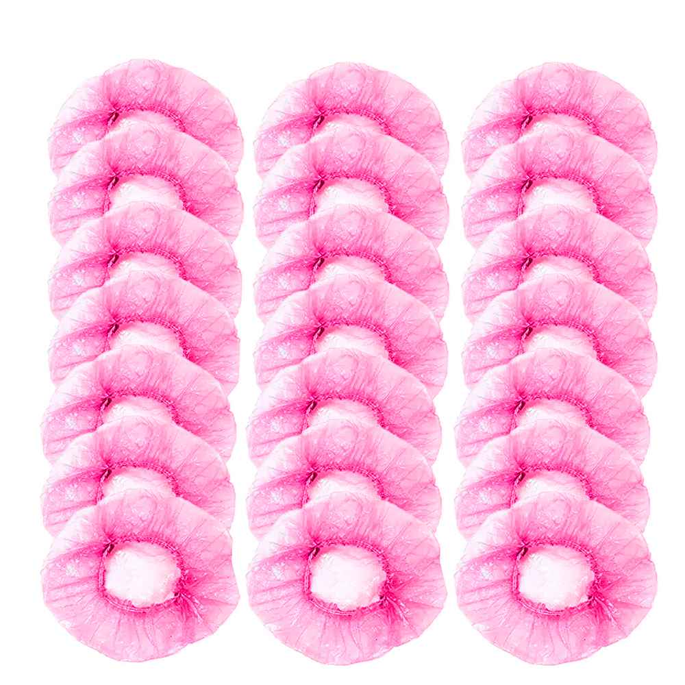 Disposable Shower Bath Cap Plastic Waterproof Woman Head Hair Cover Bathing Hat