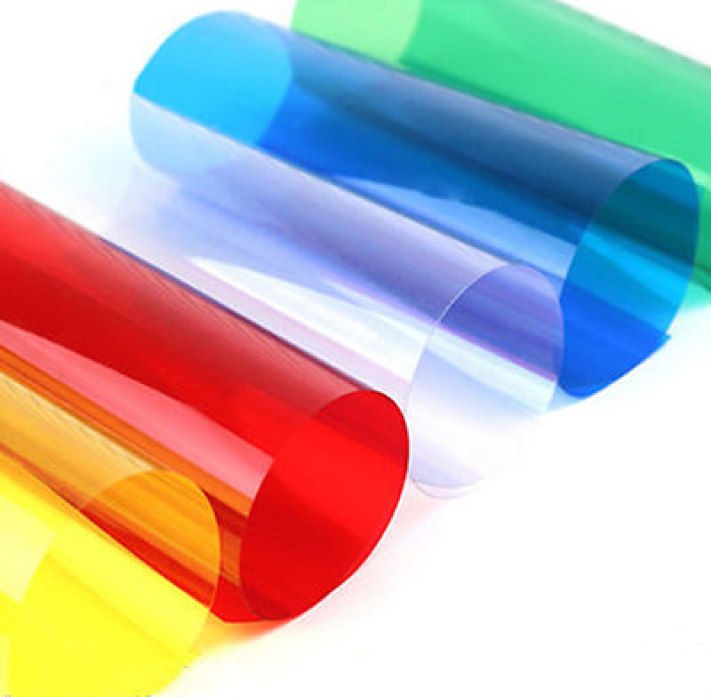 DIY A4 Acetate Sheet – Colored PVC Plastic Film for Light Filtering