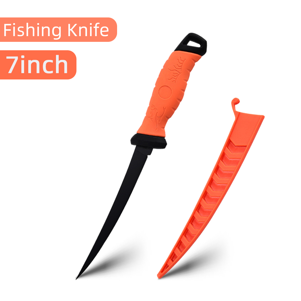 Fishing Fillet Knife Set w/ Protective Sheath 5CR13 Blade Salt Water Resistance