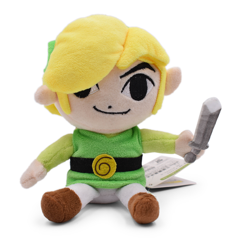 New Arrival 28cm Zelda Plush Toys Cartoon Link Boy With Sword Soft Stuffed  Doll For Kids Best Gif