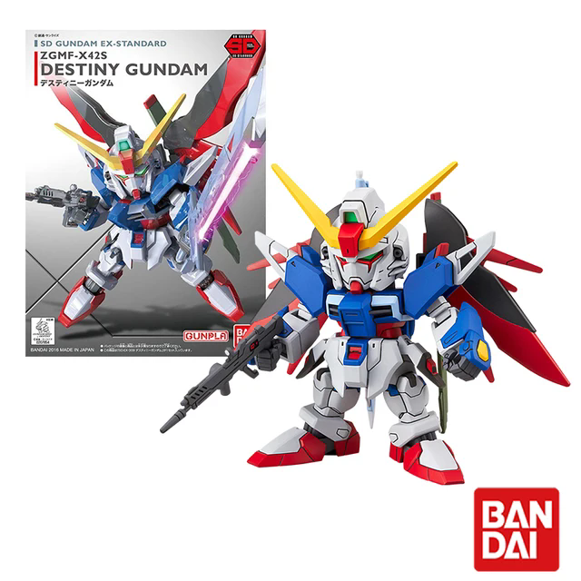 Bandai GUNDAM Action Figure Toys SDEX Series Kit RX-78-2 Aile Strike Exia Model - Picture 14 of 21