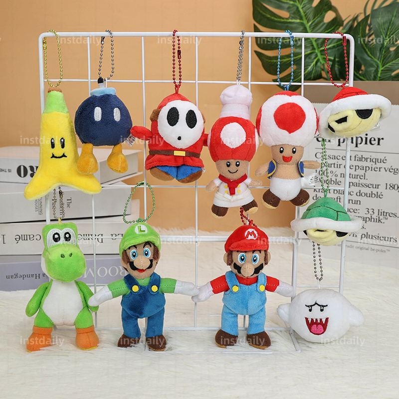 Super Mario Bros Plush Toys Koopa Troopa Stuffed Doll Cute Keychain Pendant Gift - Picture 13 of 13