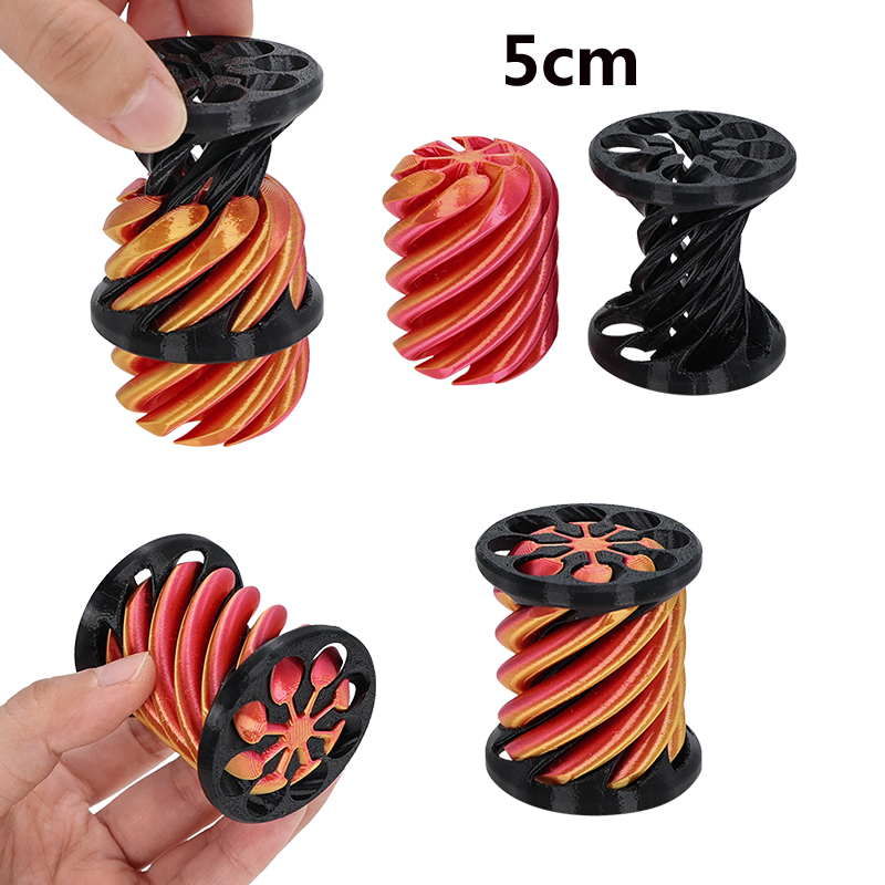 3D Printed Spiral Cone Toy Impossible Pyramid Sculpture Spiral Cone Fidget Toys