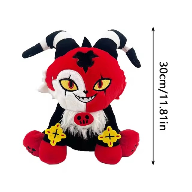 Hazbin Hotel Plush Toys Alastor Husk Meow Stuffed Doll Kids Xmas Birthday Gifts