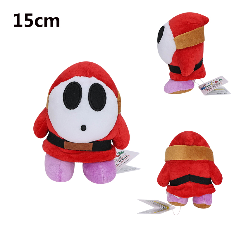 Super Mario Bros 6" Multicolor Shy Guy Plush Stuffed Doll Toys Kids Xmas Gifts