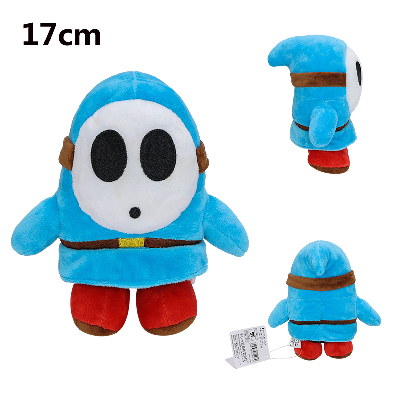 Super Mario Bros 6" Multicolor Shy Guy Plush Stuffed Doll Toys Kids Xmas Gifts