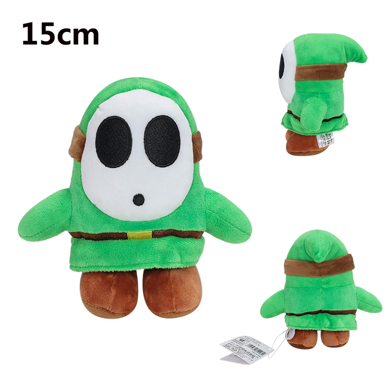 Super Mario Bros 6" Multicolor Shy Guy Plush Stuffed Doll Toys Kids Xmas Gifts