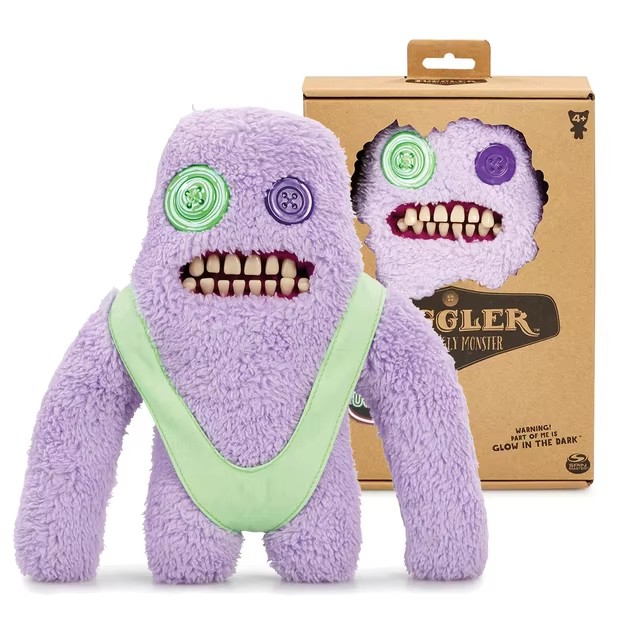 Genuine Fuggler Ugly Monster Old Tooth Glow in the Dark Stuffed Doll Plush Toys