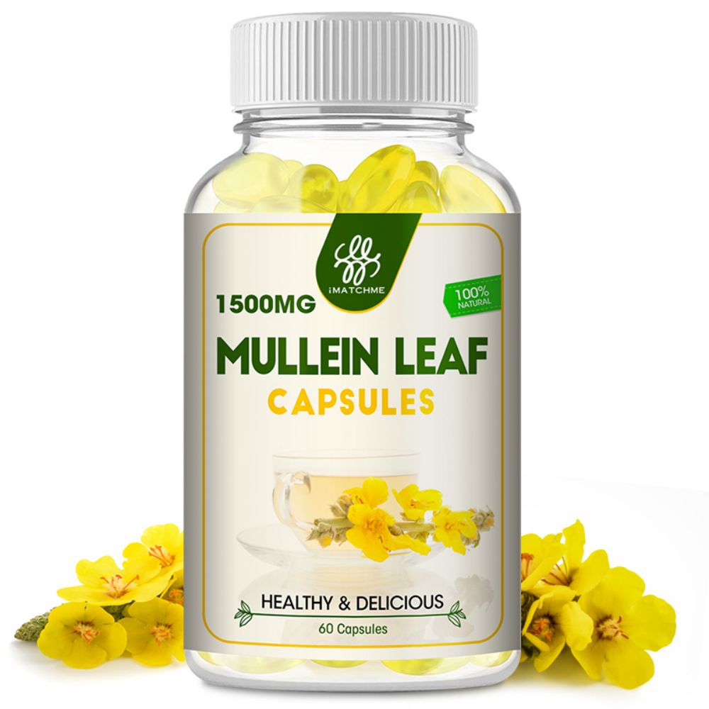 Mullein Leaf Capsules | Gummy - Lung Cleansing & Cough Relief Detox Supplement