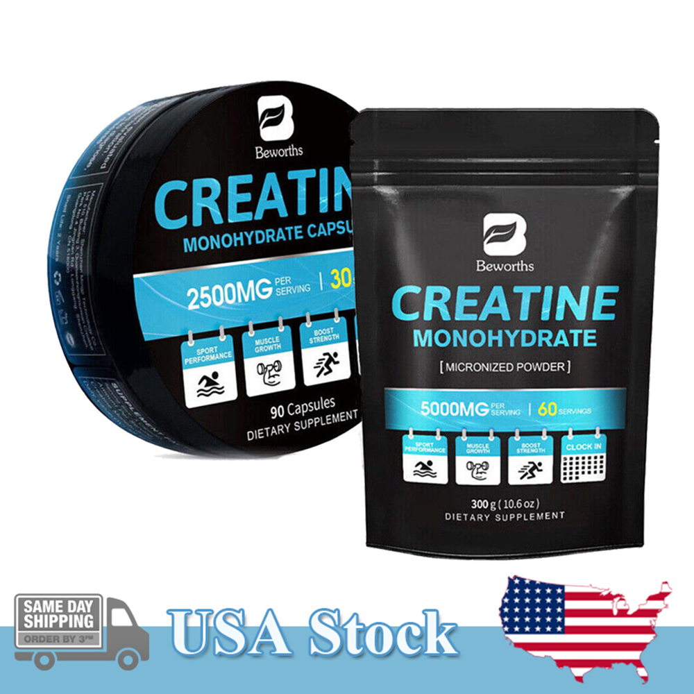 Micronized Creatine Monohydrate Powder / Capsules For Muscle Building Support