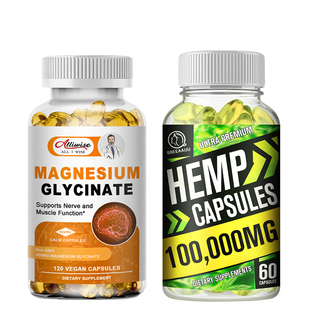 Magnesium Glycinate 400mg With Vitamin D3 for Calm,Stress,Anxiety,Sleep,Muscle IDEAL IJL