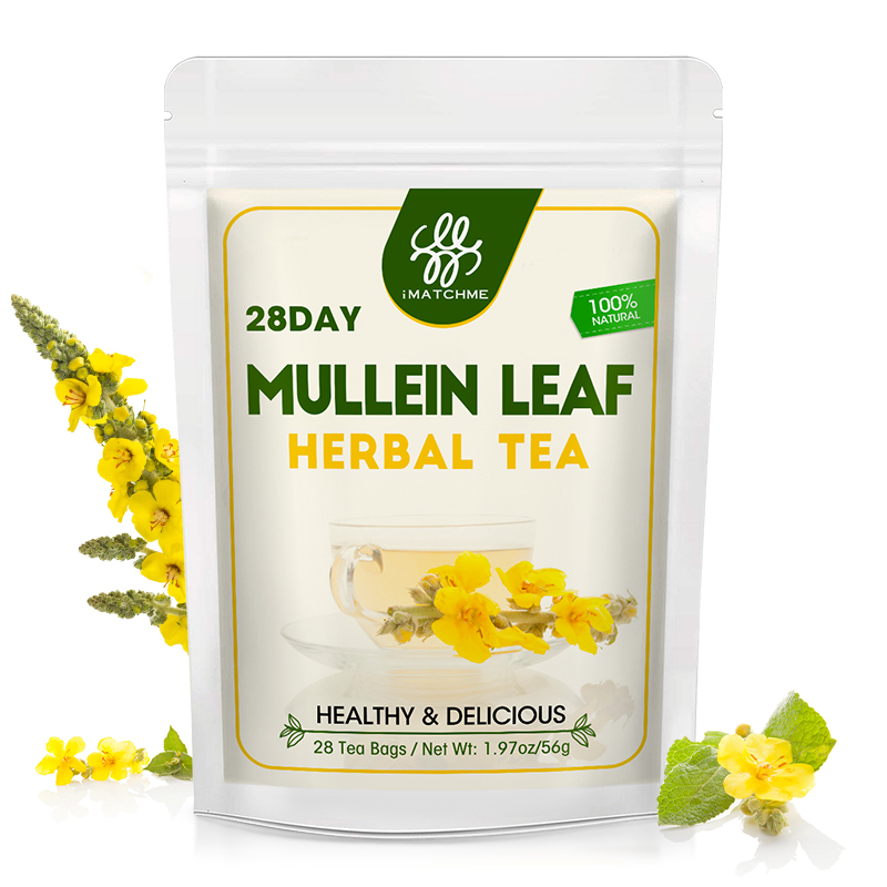 Mullein Leaf Tea Bags Herbal Lung Cleansing Breathing Cough Relieve 28 Tea Bags