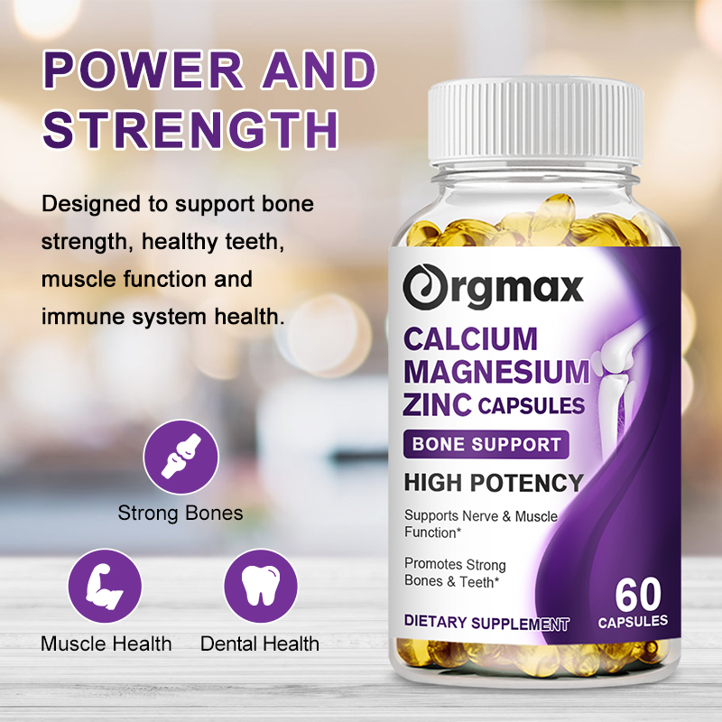1-4Pack Zinc Calcium Magnesium & Vitamin D Supplement Bone Muscle Immune Support