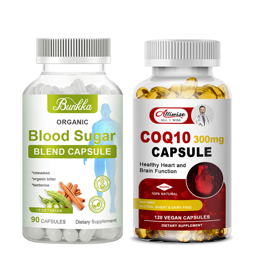 CoQ 10 Capsules 300mg|Blood Sugar Support For Cardiovascular Heart Health Energy