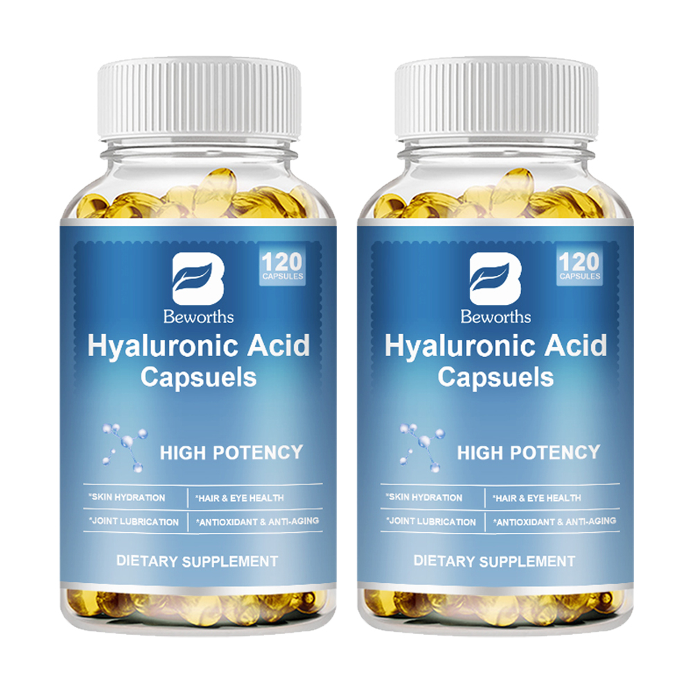 Hyaluronic Acid With Biotin Vitamin C - 250 mg Anti Aging Antioxidant 120 Pills