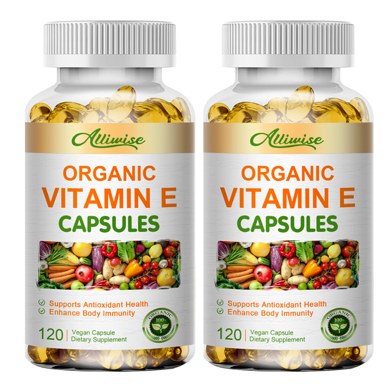 1~3X Vitamin E 1000 IU 120 Capsules - Supports Skin, Hair, Immune and Eye Health