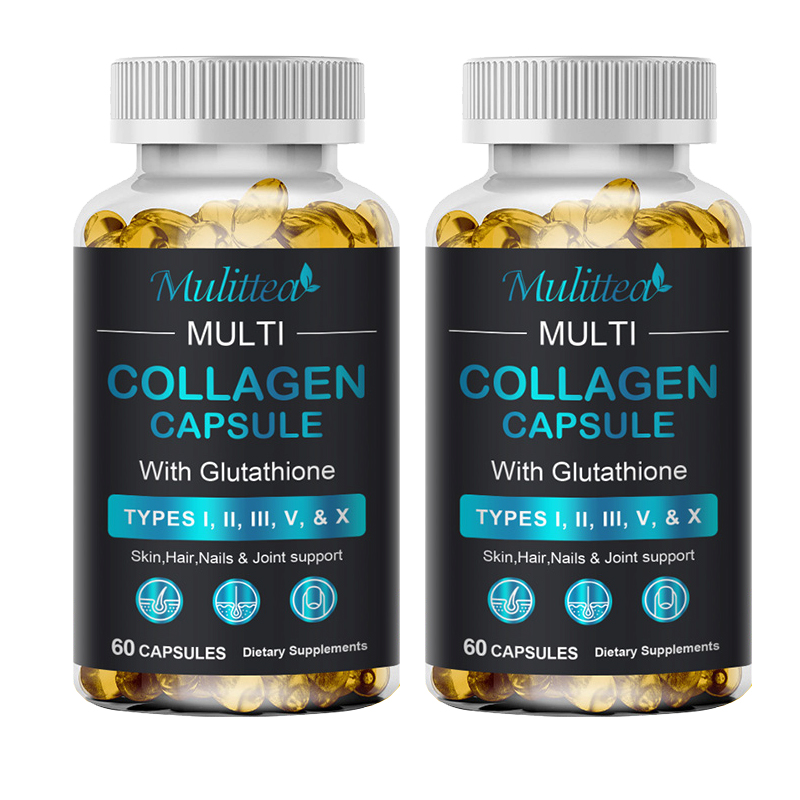 1/2/4Bottles Multi Collagen Peptides-Type I,II,III,V,X Anti-Aging Collagen Pills - Picture 12 of 13