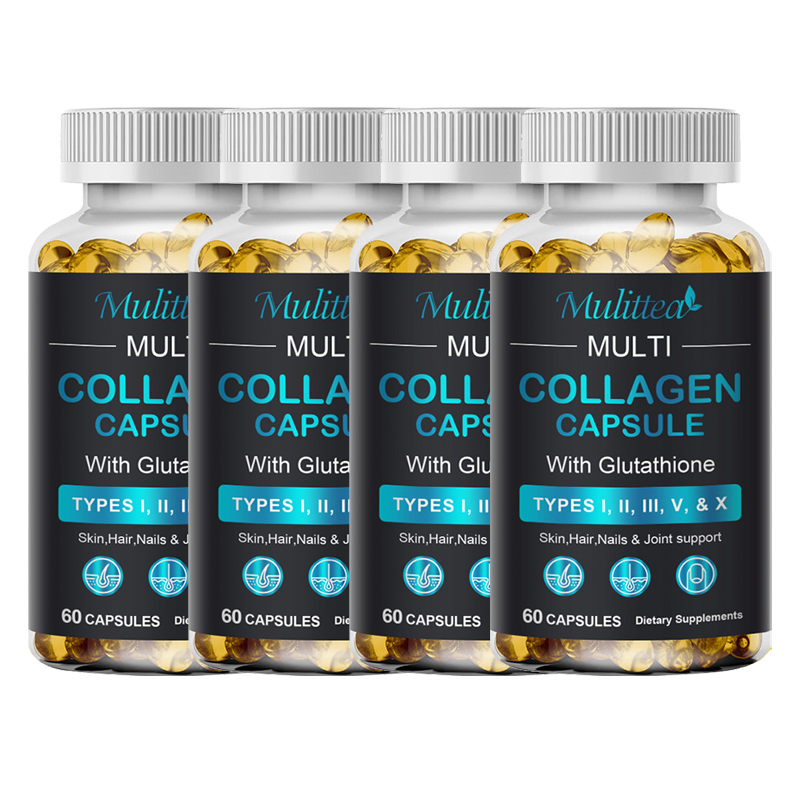 1/2/4Bottles Multi Collagen Peptides-Type I,II,III,V,X Anti-Aging Collagen Pills - Picture 13 of 13