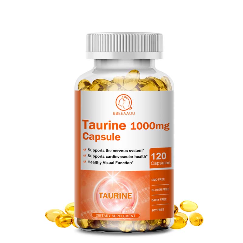 TAURINE 1000mg CAPSULES ANTICATABOLIC REGENERATION METABOLISM SUPPORT 120 PILLS