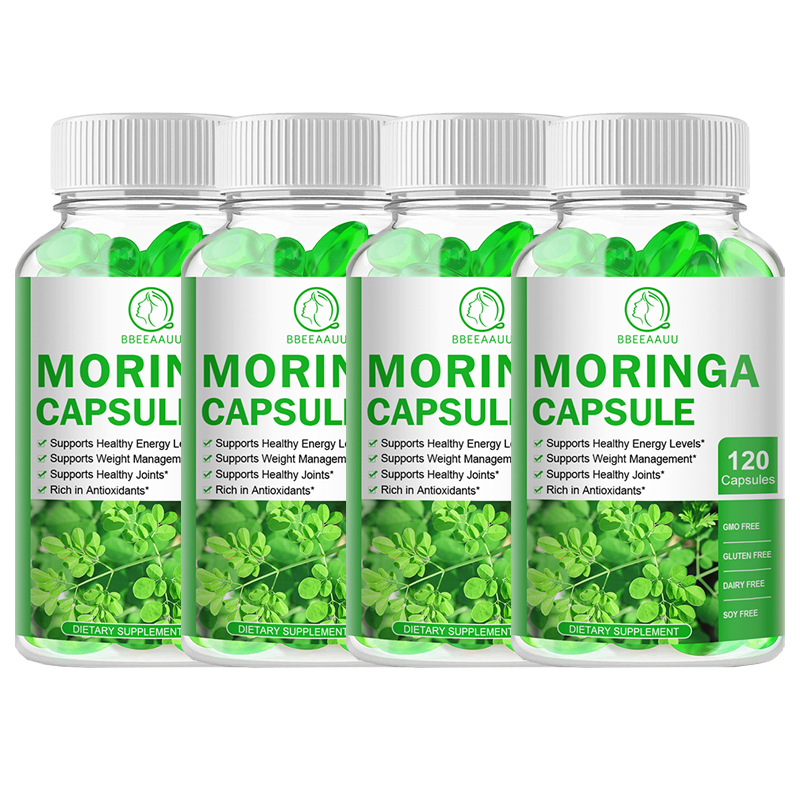 120Capsules Moringa Leaf Organic Extract 1000mg Serving 100% Pure Immune Support