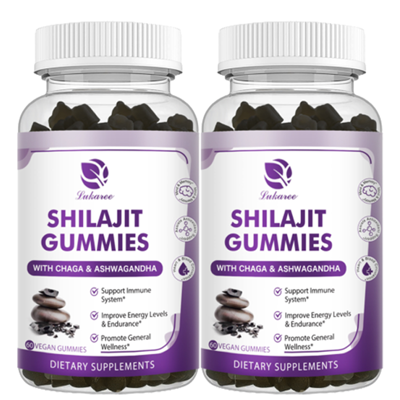 1-4PCS Organic Himalayan Pure SHILAJIT gummies Promove Immune & Brain Health