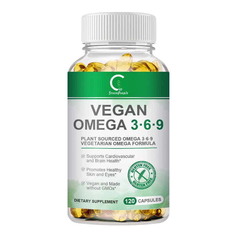 1~3x Omega 3 6 9 Vegan Capsules 1360mg High Strength Fatty Acids Immune Support