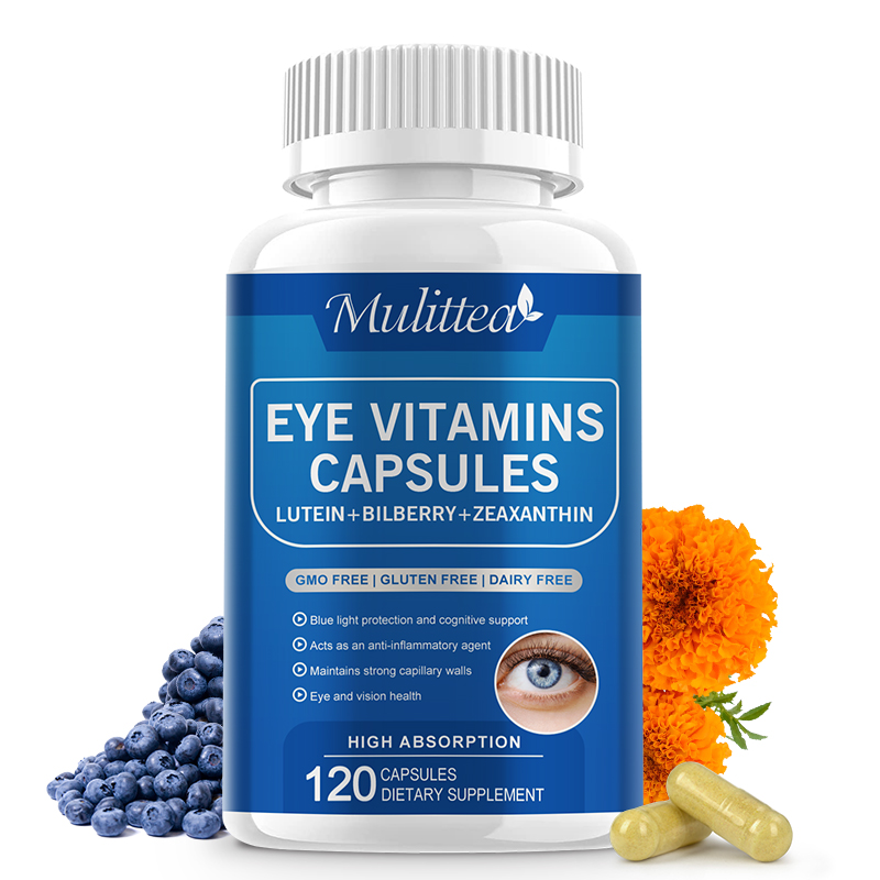 Eye Vitamins Capsule Lutein+Bilberry+Zeaxanthin Blue Light Protection