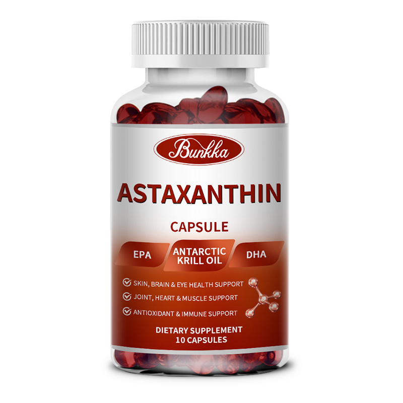 Astaxanthin Capsules Supports Skin, Eye, Joint&Heart Health, Enhance Immunity