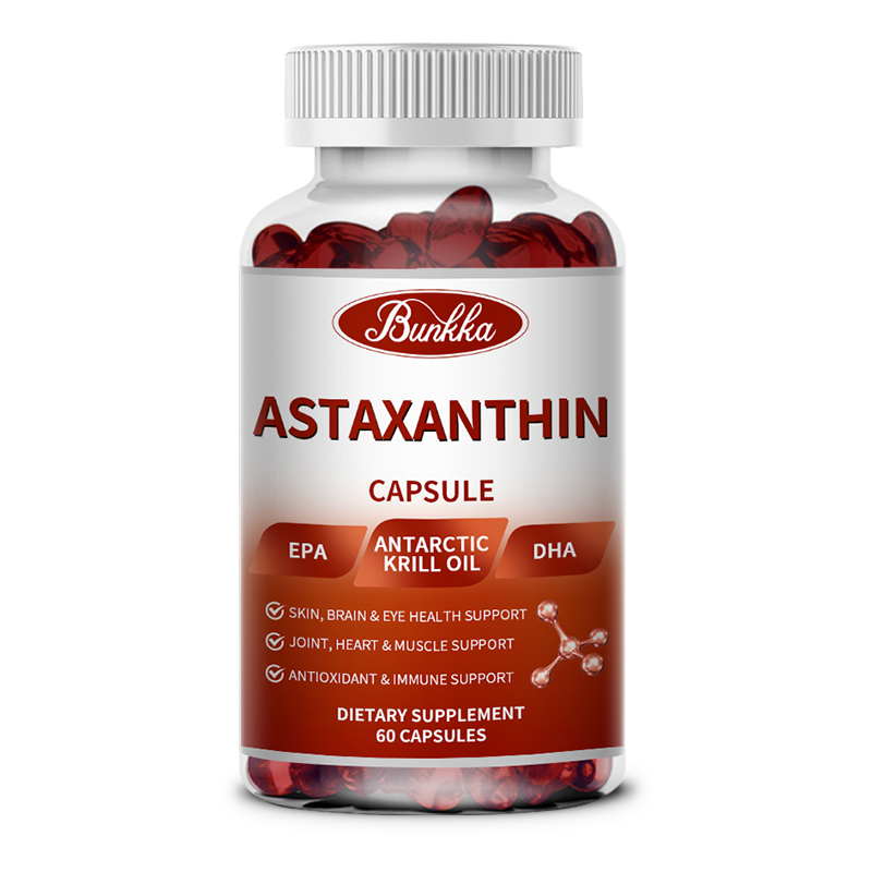 Astaxanthin Capsules Supports Skin, Eye, Joint&Heart Health, Enhance Immunity