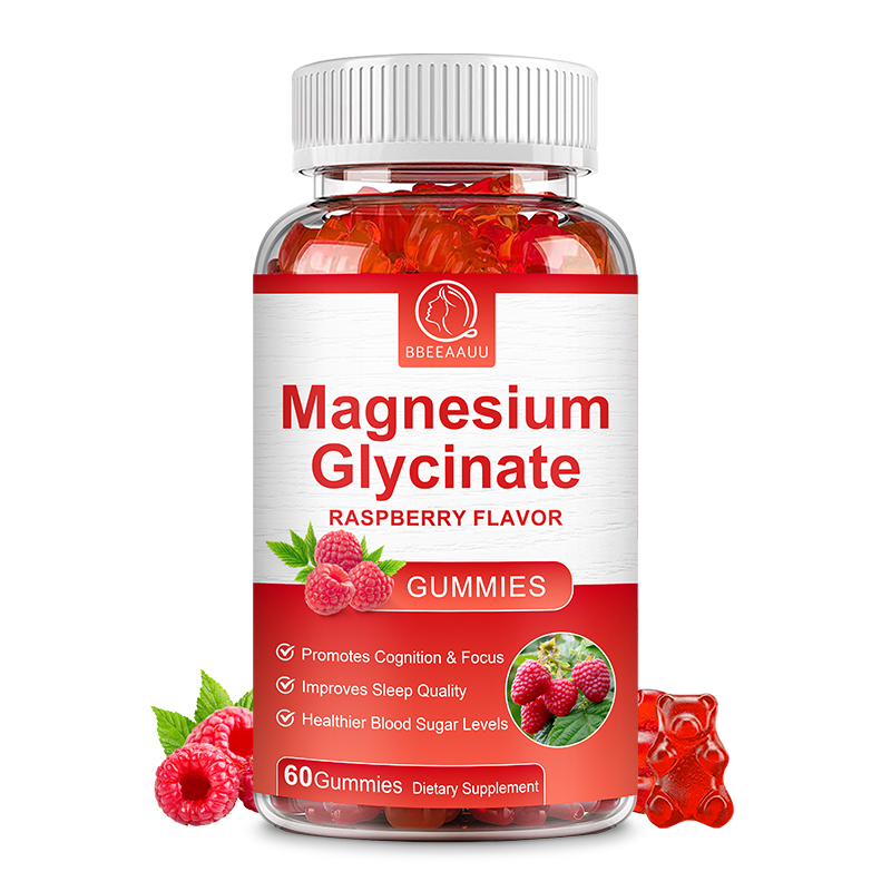 Magnesium Glycinate Gummies 500mg Muscle & Bone Support Improve Sleep Quality