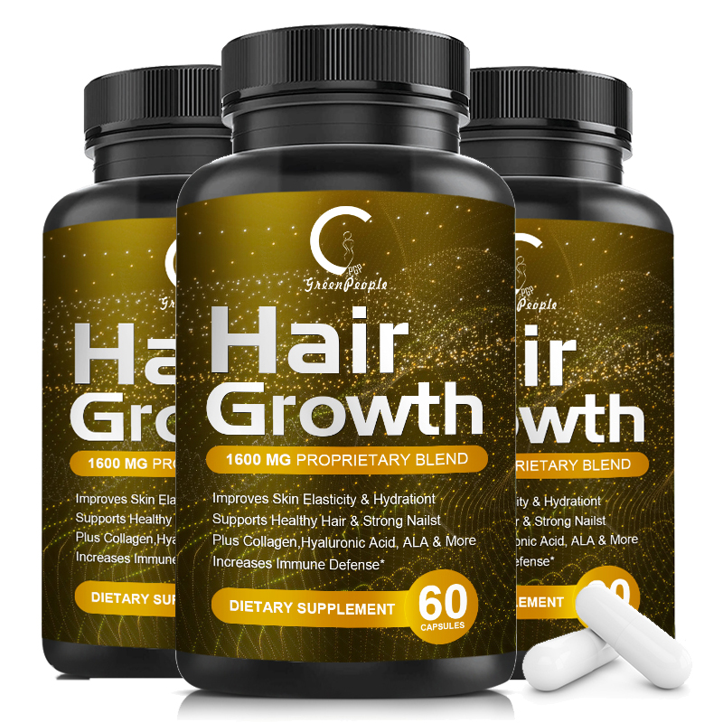 HAIR FAST GROWTH 5000MG HERBAL PILLS PREVENT ANTI LOSS STIMULATE VITAMINS PILLS